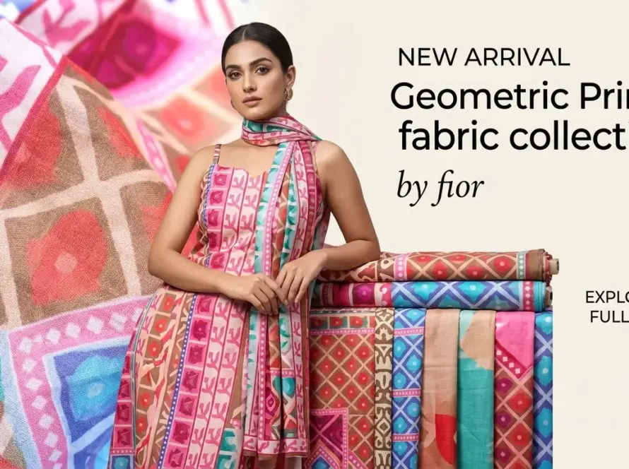 Geometric Printed Fabric For Premium Print Garment Creation