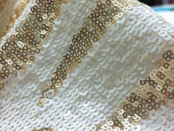 Gold Embroidery fabric