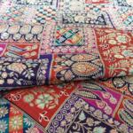 Jacquard position print fabric india
