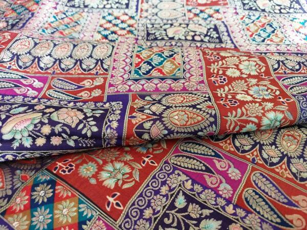 Jacquard position print fabric india