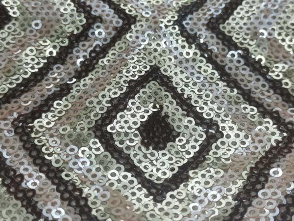 Net sequins embroidered fabric wholesale