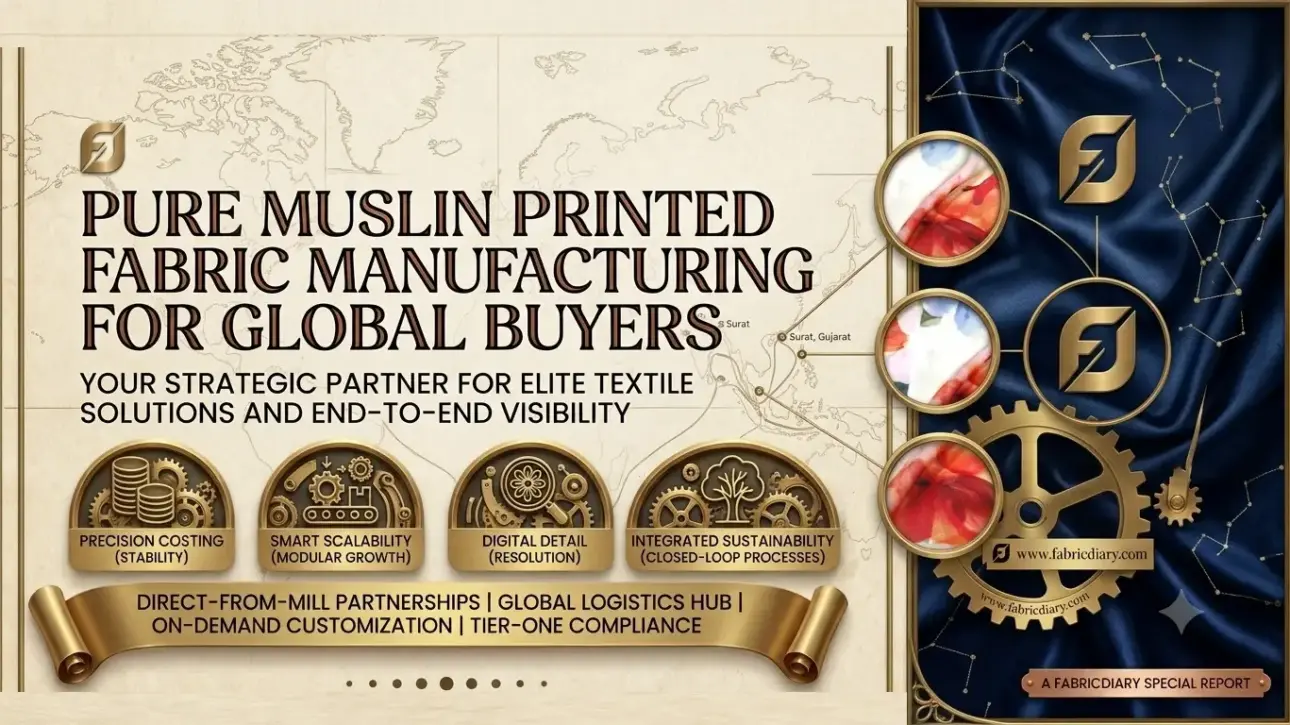 Pure Muslin Printed Fabric Manufacturing for Global Buyers