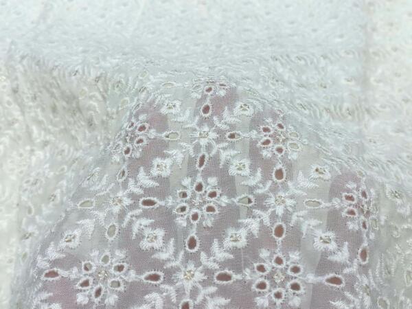 Buy Schiffli Fabric Online at Low Prices