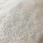 Buy Daman Schiffli Embroidery fabric @ 120 INR /MTR