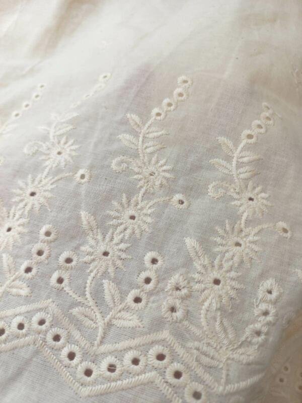 Buy Daman Schiffli Embroidery fabric @ 120 INR /MTR