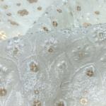 Kali Embroidered fabric for Wedding wear