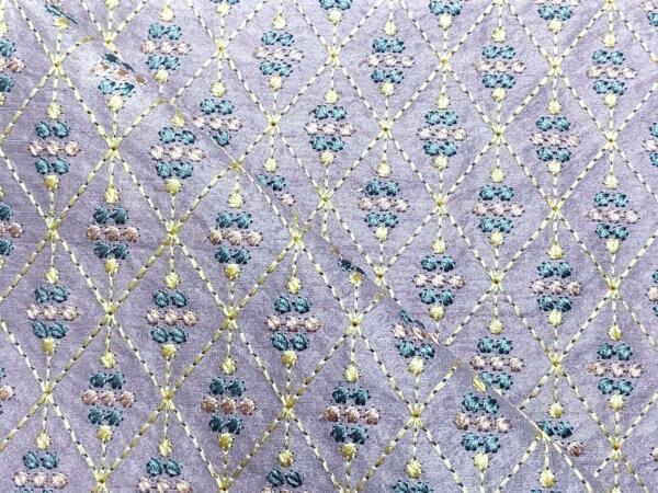 Light Purple Embroidered Sherwani fabric