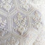 Lucknowi chikan embroidery fabric for a stylish Sherwani