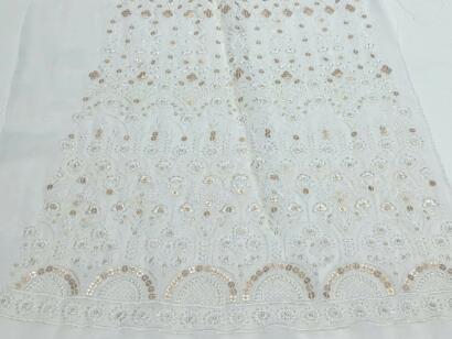 Buy Designer Embroidered Kali fabric For lehenga @ 192 Per Kali