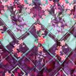 Printed pure viscose Linen satin fabric