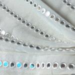 Buy Dyeable Mirror work fabric for menswear