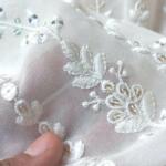 Daman Mirror Work Sequence Embroidery Fabrics in Georgette by Madhav Fashion