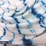 Blue Cotton Shibori print fabric