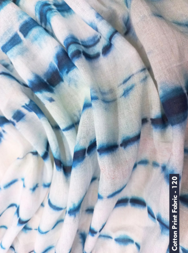 Shibori cotton print fabric