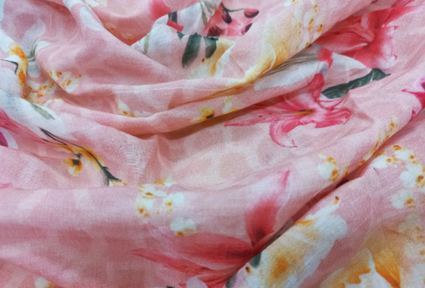 Floral Hibiscus Cotton Print fabric