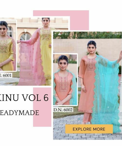 Madhav fashion Kinu Vol 6 Readymade Salwar Kameez catalog