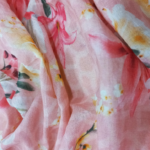 Madhav fashion Hibiscus Floral pattern Cotton Print fabric