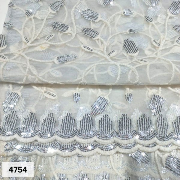 Mono Net Sequins with thread work Dupatta