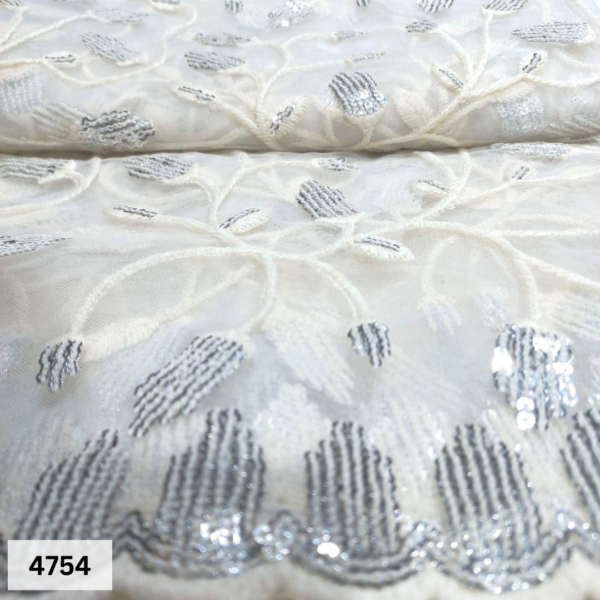 dupatta mono net sequins with cotton thread
