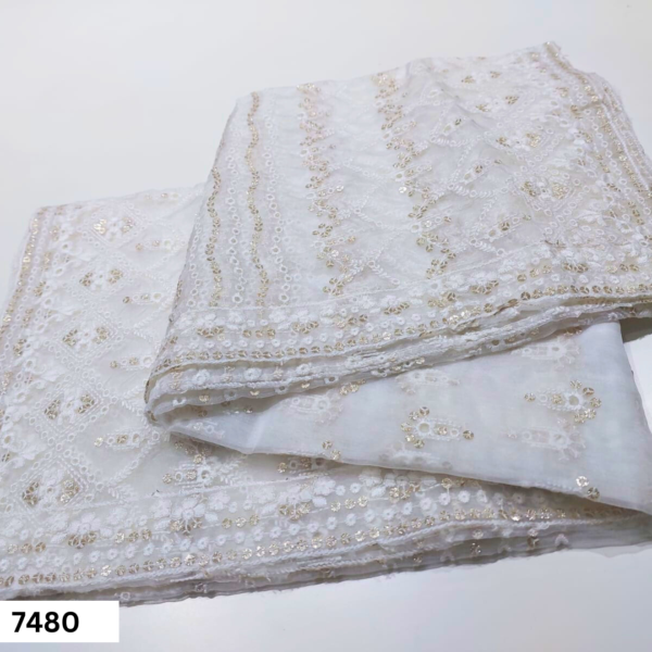 Designer Oragnaza Dupatta Fabric