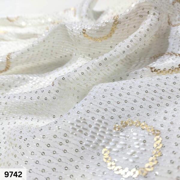 Dyeable Daman lining Pattern embroidery fabric