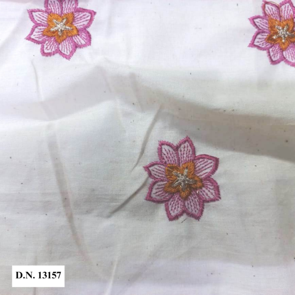 Kora Cotton Purple color Floral Butii design