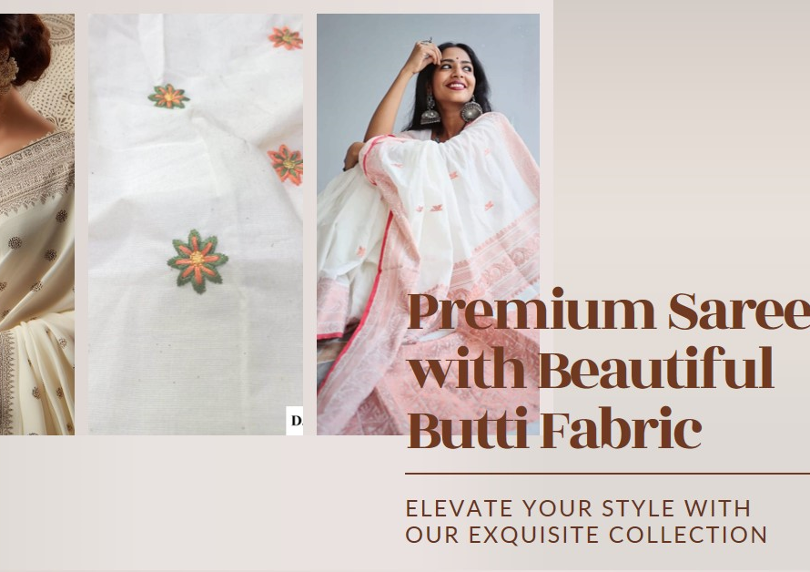 Make Premium saree with Beautiful butti fabric