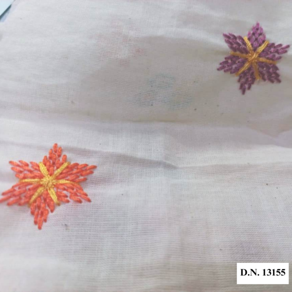 beautiful Butti Design on Kora Cotton fabric