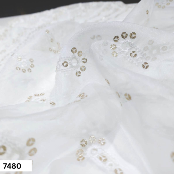 organza Embroidered Dupatta fabric