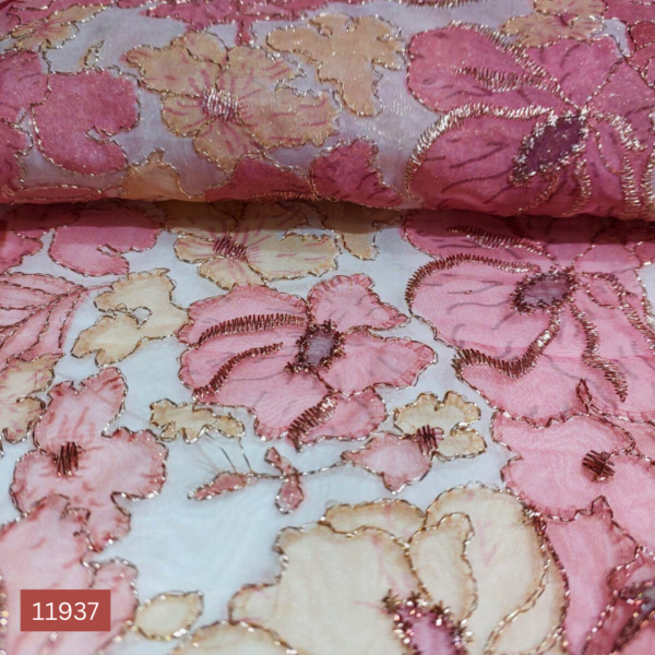 Floral printed Embroidery fabrics