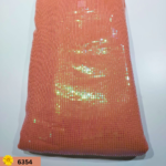 Transform Your Wardrobe with Peach Allover Pattern Rainbow Sequins