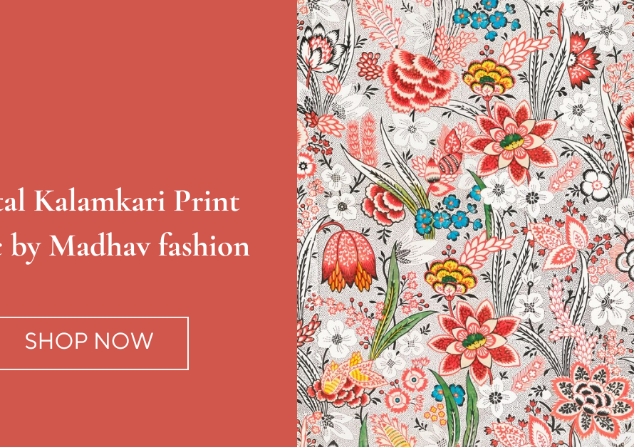 Digital Kalamkari Print fabric by Madhav fashion