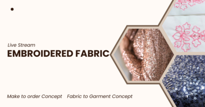 Embroidered fabric - Make to order Concept