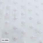 Get mall Motif Thread work Embroidery On White Dyeable Viscose Georgette Fabric
