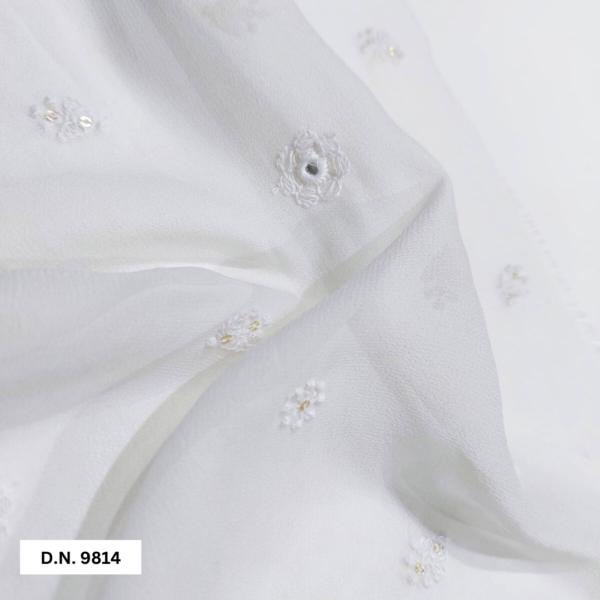 modern traditional motifs embroidery fabric