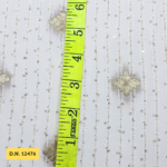 Allover Dyeable Embroidered Jacquard Georgette fabric