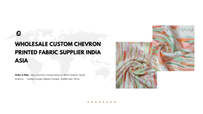 Wholesale Custom Chevron Printed Fabric Supplier India Asia