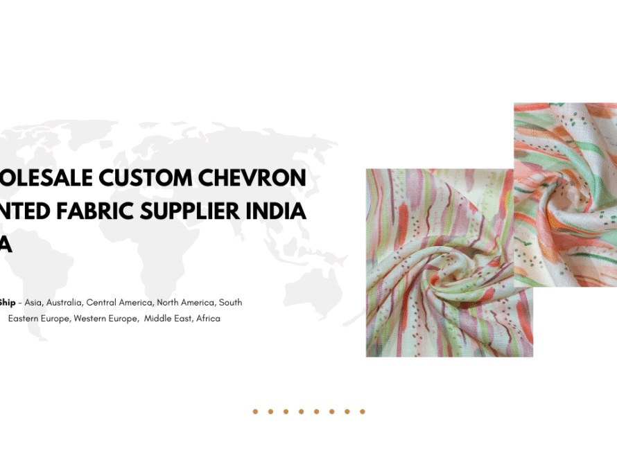 Wholesale Custom Chevron Printed Fabric Supplier India Asia
