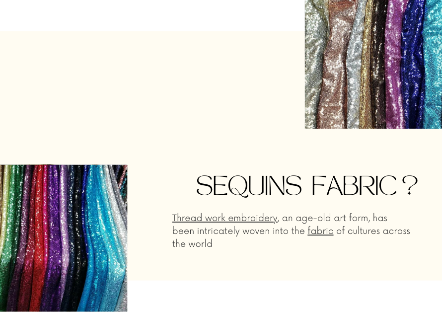 Sequins embroidered fabric: Versatile Uses in Fashion