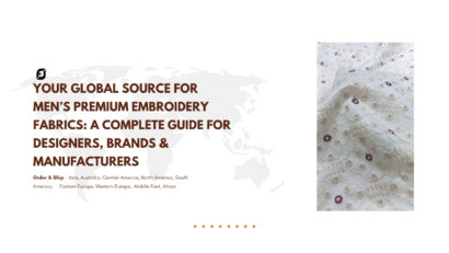 Men’s Designer Embroidery Fabric Supplier & Exporter