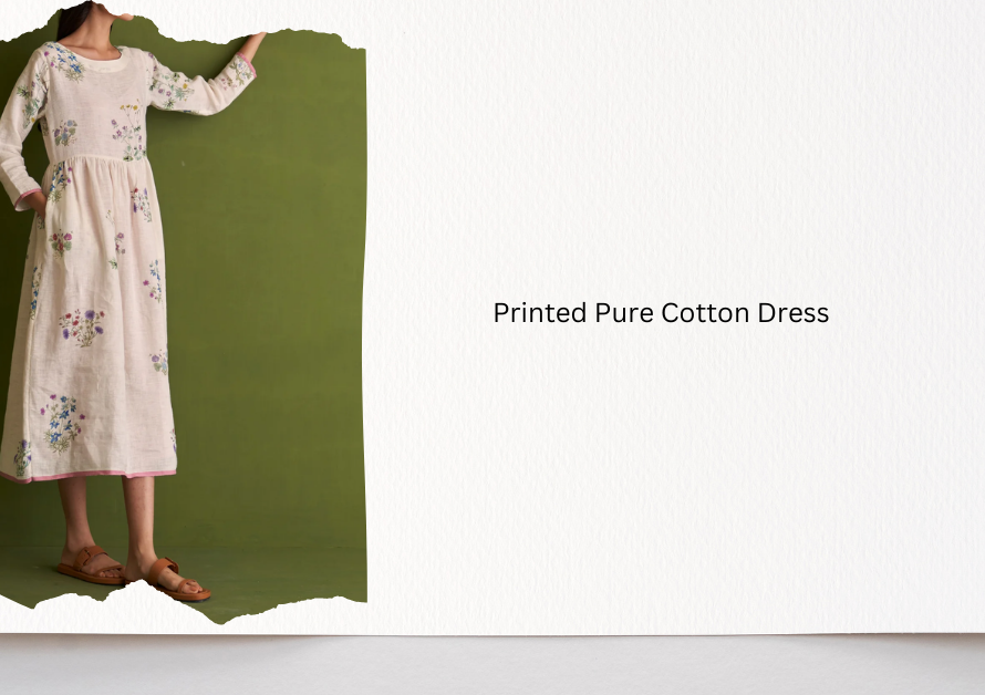 Make Premium Dress With Printed Cotton Fabric