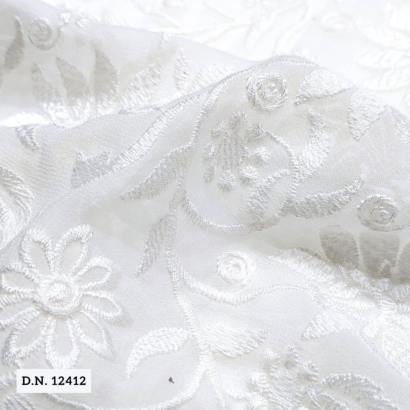 Shop Now Lovely Thread Work Embroidery Fabric