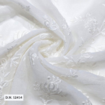 pure georgette chikankari fabric