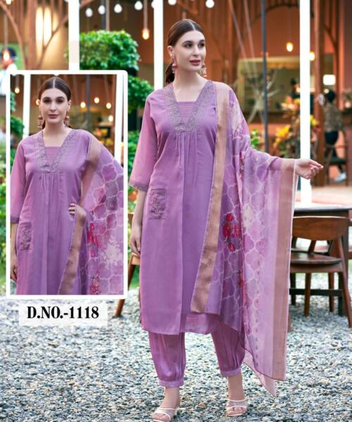 Buy Latest Readymade kurti in Purple color