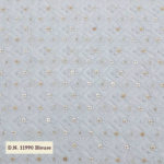 Dyeable Embroidered lucknowi lehenga fabric Set
