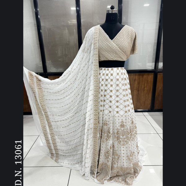 White Lehenga Madhav fashion