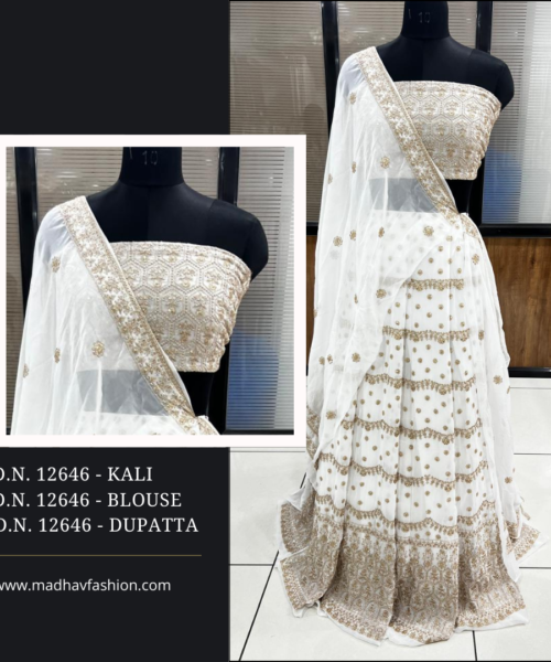 Buy Madhav fashion Dyeable Designer Lehenga fabric