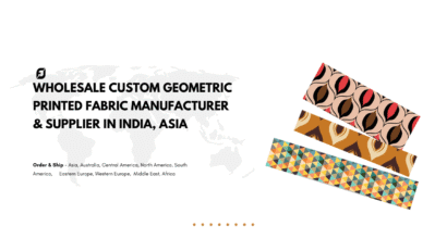 Wholesale Custom Geometric Printed Fabric Manufacturer & Supplier in India, Asia
