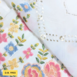 Dyeable Georgette Sequins daman fabric