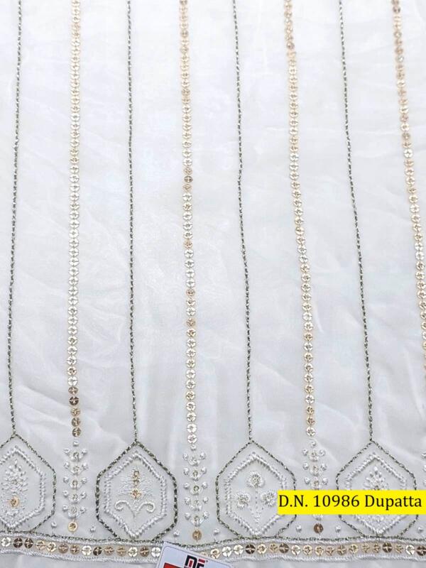 Embroidered Dupatta Dyeable fabrics